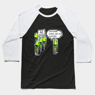 AA BATTERY FUNNY Baseball T-Shirt